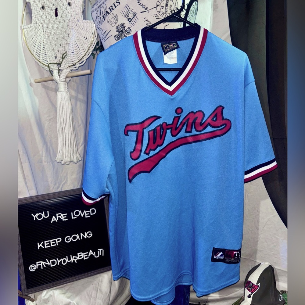 Vintage MN Twins Jersey; Cooperstown Collection